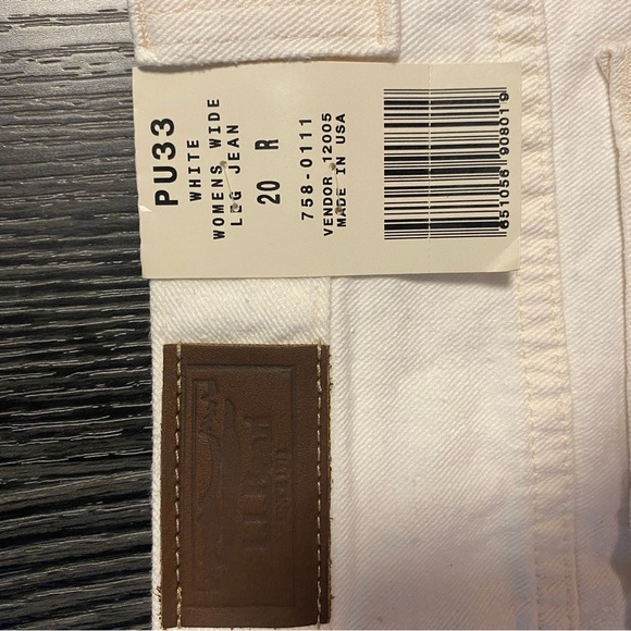 NWT🍍VINTAGE LL BEAN WIDE LEG JEANS🍍Size 20 regular 🍍 - Picture 2 of 3